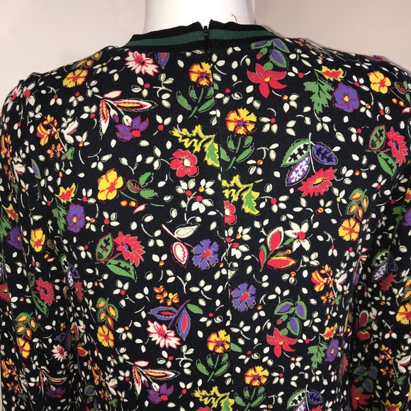 Zara Retro Floral Multicoloured Ruffle Flowy Dress - Picture 9 of 12